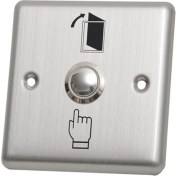 Resim Flameer Kapı Çıkış Itme Bırakma Düğmesi Kapı Çıkış Düğmesi Açma Açık Anahtarı DC12V (Yurt Dışından) 