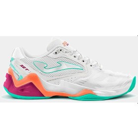 Resim Joma Kadın Tenis Maç Ayakkabı Set Lady 2302 White Orange Tselw230 001 