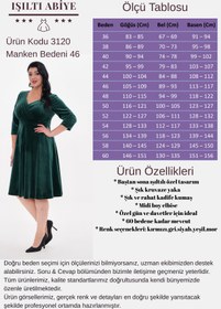 Resim IŞILTI ABİYE BÜYÜK BEDEN KADİFE ESNEK LİKRALI KRUVAZE YAKA YARIM KOL KİLOŞ ETEK MİDİ BOY ABİYE 3120 
