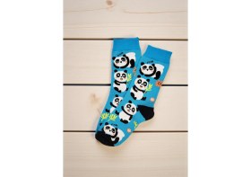Resim Panda Desenli Renkli Çorap 
