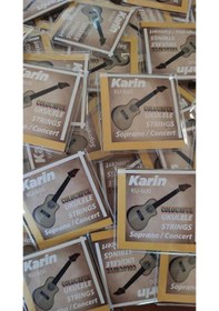 Resim Karin Renkli Tam Set Ukulele Gitar İçin Renkli Tel Seti 