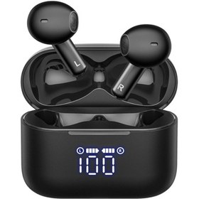 Resim Tozo T21 Tonal Fits IPX8 Su Geçirmez Kablosuz TWS Kulaklık Siyah 