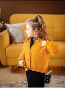Resim Aishah Kids Bebek Kızlar İçin Sıcak Örgü Hırka 137624164 Hardal Rengi 