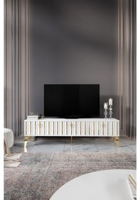 Resim 180 CM DUBAİ MDF MEBRAN KAPAK EKRU GOLD 