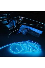 Resim Unichrome Araç Içi Aydınlatma Ip Şerit Torpido Led Ip Neon Dekoratif Mavi 2 Metre 