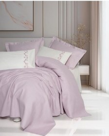 Resim Serenity Bambu Çift Kişilik Pike Takımı Vaila Lila - Blba-582242 Renkli 