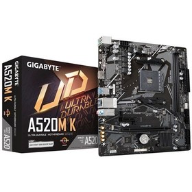 Resim Gigabyte A520M K 1.0 AMD A520 5100 MHz (OC) DDR4 Soket AM4 mATX Anakart 