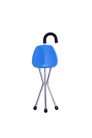 Resim emek sağlık KORKMAZ MEDİKAL İTHAL GENİŞ MAVİ Oturaklı Baston Tabure Bastonlu Oturak Ithal OTURKBASTN 