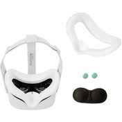 Resim Oculus Quest 2 Vr İçin Çizilmez Toz Geçirmez Koruyucu Kılıf Lens Kapağı Kapağı Kol - Beyaz 