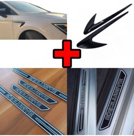 Resim Audi Rs3 Dış Çıta Vent Izgara Çamurluk Venti Ve Pleksi Kapı Eşiği 