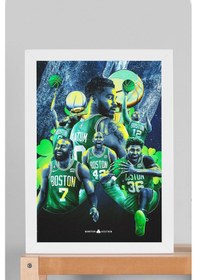 Resim Jayson Tatum Boston Celtics Çerçeveli Tablo - Basketbol Nba Posteri Tablo 