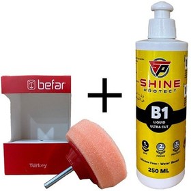 Resim Befar Far Temizleme Süngeri ve 250ml Çizik Giderici Pasta 