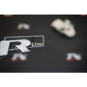 Resim Volkswagen R Line Bagaj 3M 3D Krom Metal Logo (548591859) 