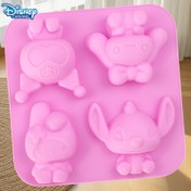 Resim Disney One Stitch Culomy Cinnamon Dog Melody Quad Pink Glue Sabun Kalıbı, Yeni El Yapımı Sabun Drop Glue Kalıbı, Tekrar Kullanılabilir Parti Model Aracı, DIY Araçları, el yapımı için uygun, aile ve arkadaşlar için ideal bir hediye 