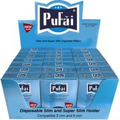 Resim Pufai Slim Katran Süzen Filtreli Ağızlık 5 - 6 MM 25'li x 21 Paket Mavi Kutu 