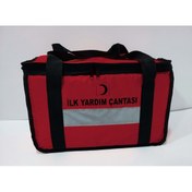 Resim Devix Mini İlk Yardım Çantası Acil Müdahale Çantası Ambulans Att Travma Asm Omuz Çantası Kırmızı Renk 