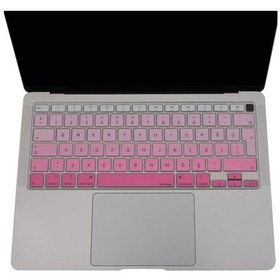 Resim Laptop Apple Uyumlu MacBook Air 13Inc Klavye Koruyucu A2179 A2337 Türkçe Baskı Pembe 