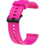 Resim Galaxy Watch Uyumlu Active 2 44 MM Krd-46 20 MM Uyumlu Zore Kordon-pembe Koyu 