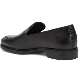 Resim George Hogg Siyah Erkek Deri Loafer 