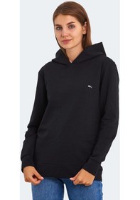 Resim Slazenger KATHY IN Kadın Kapüşonlu Siyah Sweatshirt 