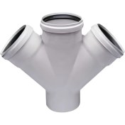 Resim Kalde 125X110 Atıksu Çift Çatal 45° 