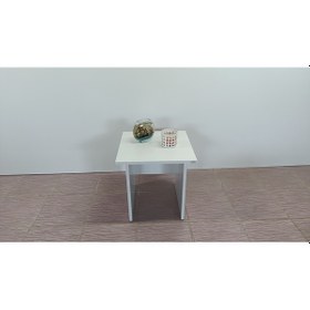 Resim KOBİÇ OFİS SEHPASI 45X45X45 CM (BEYAZ) 