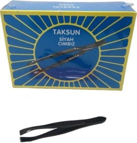 Resim Taksun Cımbız Siyah Cımbız Kıl Çekme Cımbızı Bıyık Sakal Batık Cımbızı 