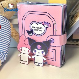 Resim Sanrio Silent Book Kulomi Yaratıcı Kitap Küçük Taze Sticker Sessiz Kitap DIY El Yapımı - Interaktif Eğitici Bulmaca Oyunu, for Kuromi Karakterleri ve Anime Karakterleri için Uygun Renkli Kağıt Sticker'ları, Gençler İçin Mükemmel Hediye, Eğitici Hediye | Eğlenceli Tasarım | Kağıt Sticker'ları 