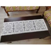 Resim ÇEYİZ SEPETİ My Angel Home Simli Nakış Işli Konsol Örtüsü 