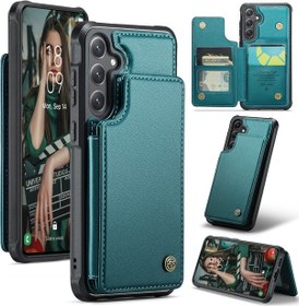 Resim Samsung Galaxy Uyumlu S25 +plus 5g Caseme C22 Kart Yuvaları Tutucu Rfıd Anti-hırsızlık Telefon Kılıfı 