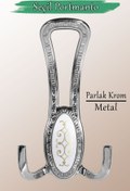 Resim Badem10 Seçil (KROM) Metal Portmanto Vestiyer Duvar Dolap Elbise Mobilya Kapı Askısı Askılığı Askılık 