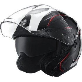 Resim Scoyco OF669 Shuttle Motosiklet Kaskı Güneş Vizörlü Yarım Açık Motorcu Kask 