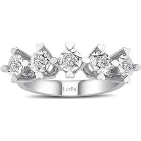 Resim Lova 1,50 Karat Efektli Pırlanta Beştaş Yüzük - 1070110 