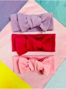 Resim Bandana Kız Bebek 3lü Seti 