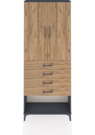Resim Arges Dolap 88x30x221 Antrasit-çam Antrasit 