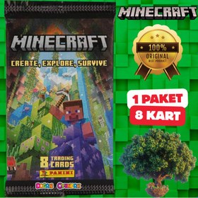 Resim Orijinal Minecraft Treadin Card - Minecraft Oyun Kartları - Minecraft Koleksiyonluk Kartı Minecraft Kart 