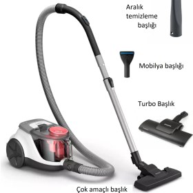 Resim Philips Modern Tasarım Super Clean Air Filtre Toz Torbasız Süpürge 850W 