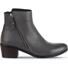 Resim Bueno Shoes Gri Deri Kadın Topuklu Bot 01WD1100 01WD1100 