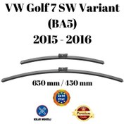 Resim Vw Golf 7 Variant Sw Station Wagon Ba5 2015 2016 Uyumlu Ön Cam Muz Tipi Silecek Süpürgesi Seti 650/450mm Silbak 