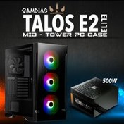 Resim GAMDIAS TALOS E2 Elite, 500W, Tempered Glass, ARGB, ATX GAMING KASA 