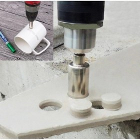 Resim Cam Fayans Mermer Granit Delme Pancı Boru Tipi Elmas Karot Uç 25MM 