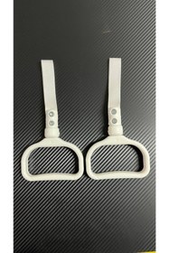 Resim Aksefuar Lazer Beyaz Tutamaç El Tutamağı, Dönerli Tutamak, Elçek 2 Adet 