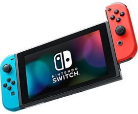 Resim Nintendo Switch Konsol Kırmızı/Mavi 