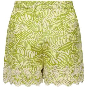 Resim Onllou Lıfe Emb Loose Shorts Wvn Açık Yeşil Renkli 