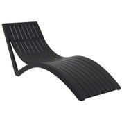 Resim Omnipazar Trk-087 Siesta Lüks Ergonomik Slim Tasarım Şezlong Siyah Siyah 