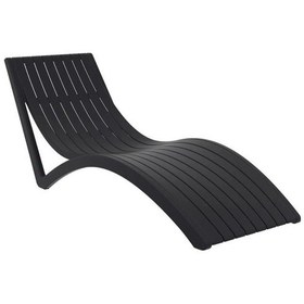 Resim Omnipazar Trk-087 Siesta Lüks Ergonomik Slim Tasarım Şezlong Siyah Siyah 