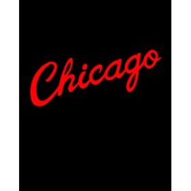 Resim Chicago Yazı Büyük Sırt Patch Yama 