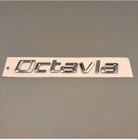 Resim Topshop1 Skoda Octavia Car Emblem Silvery Dayanıklı Plastik Bagaj Rozeti Siyah Bej 2002-2021 