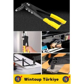 Resim Premium Kompakt Kolay Tutuş Otomobil Mobilya Koltuk Montaj Perçin Tabancası 40 Adet Perçin Hediyeli 