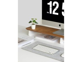 Resim Fagus Wood Monitör Yükseltici, Monitör Standı, Ahşap Ekran Yükseltici (Meşe) 